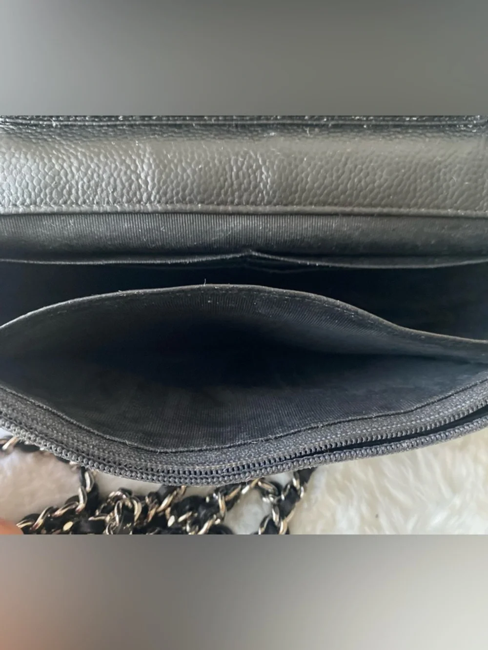 ❤️ CHANEL Caviar Timeless CC Wallet on Chain
